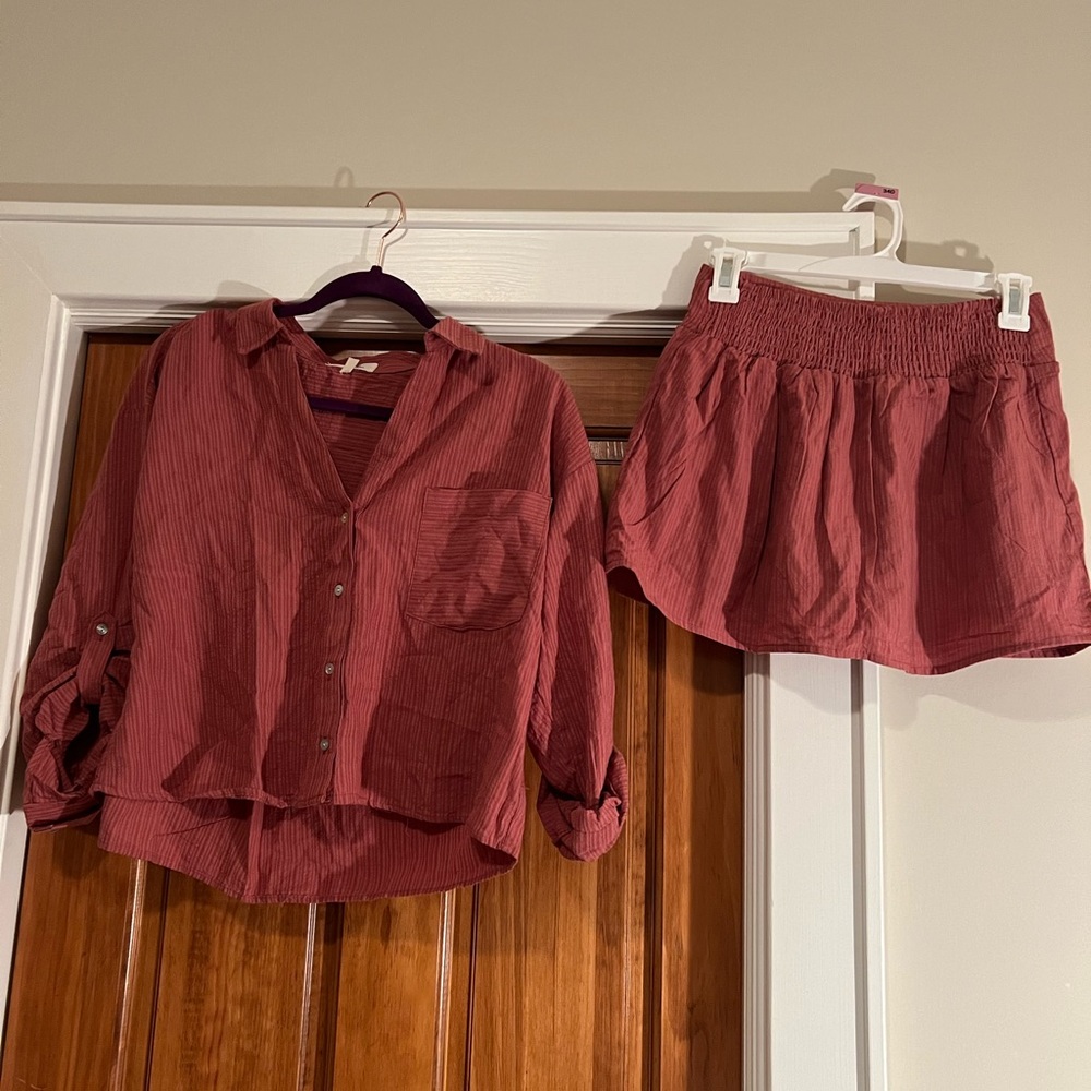 Two piece skort set